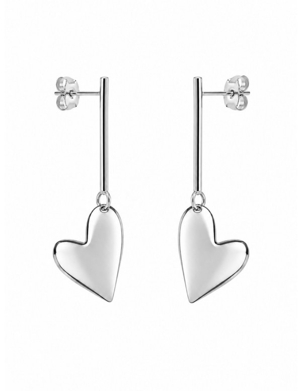 AROS BAÑADOS EN PLATA CORAZON