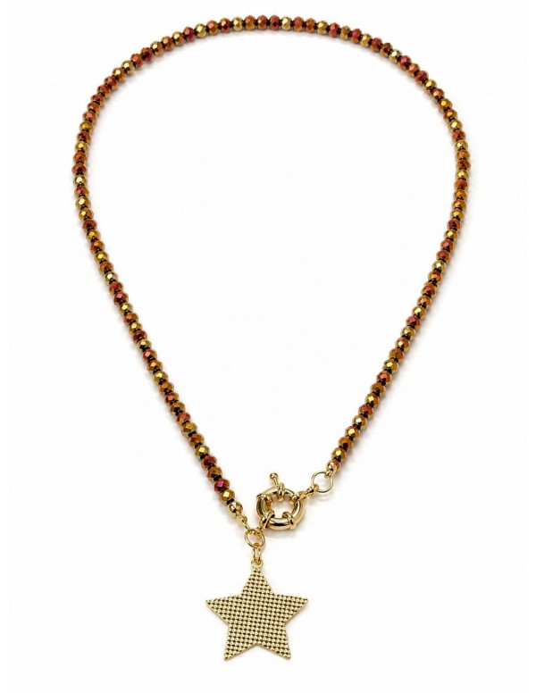 COLLAR BAÑO DE ORO ESTRELLA