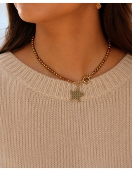 COLLAR BAÑO DE ORO ESTRELLA