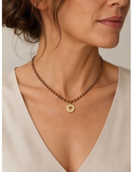 COLLAR BAÑO DE ORO CORAZON