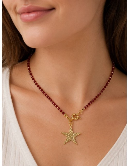 COLLAR BAÑO DE ORO ESTRELLA 2