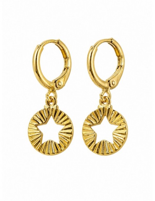AROS BAÑADOS EN ORO ESTRELLA