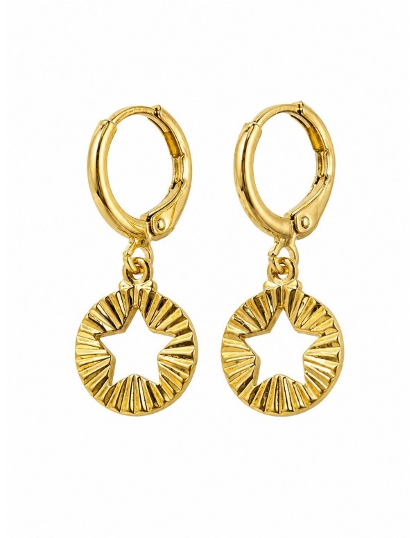 AROS BAÑADOS EN ORO ESTRELLA