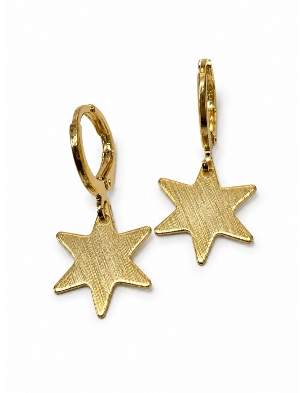 AROS BAÑADOS EN ORO ESTRELLAS