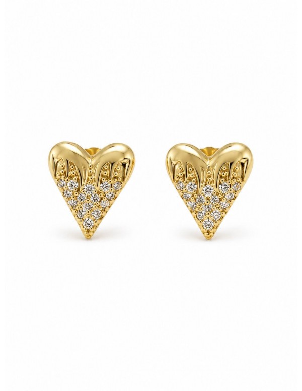 AROS BAÑADOS EN ORO CORAZON