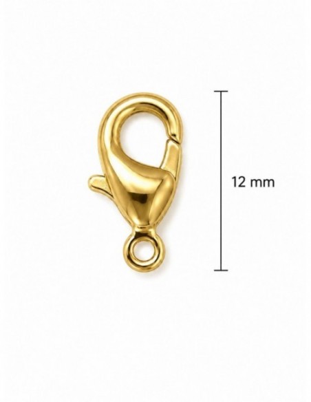 BROCHE BAÑADO EN ORO 10MM