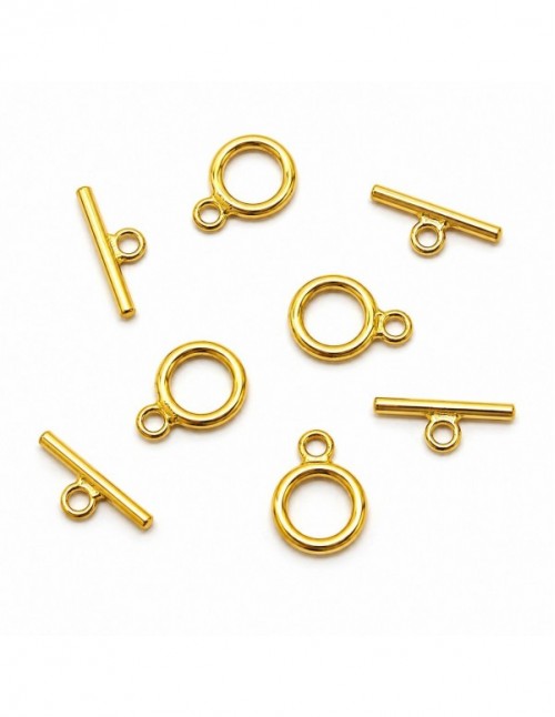 BROCHE BAÑADO EN ORO 11MM 2