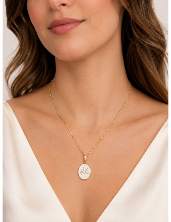 COLLAR BAÑADO EN ORO RE