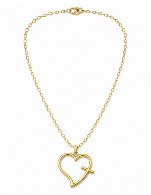 COLLAR BAÑADO EN ORO CORAZON