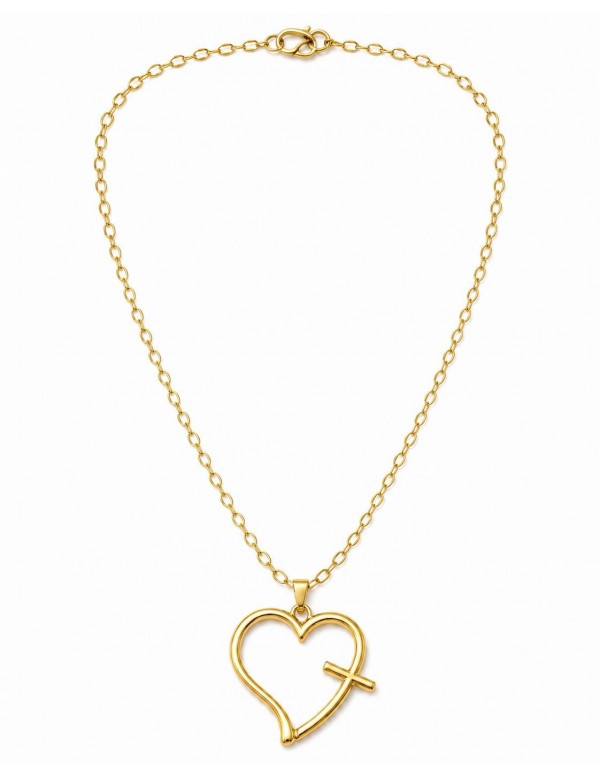 COLLAR BAÑADO EN ORO CORAZON