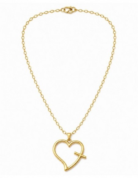 COLLAR BAÑADO EN ORO CORAZON