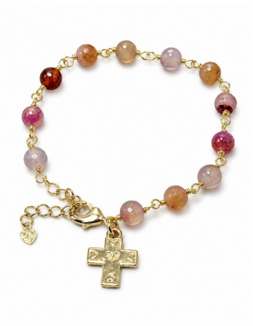 PULSERAS BAÑADAS EN ORO CRUZ