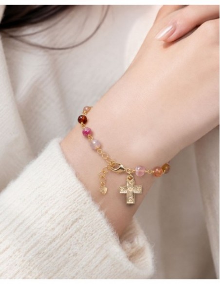 PULSERAS BAÑADAS EN ORO CRUZ