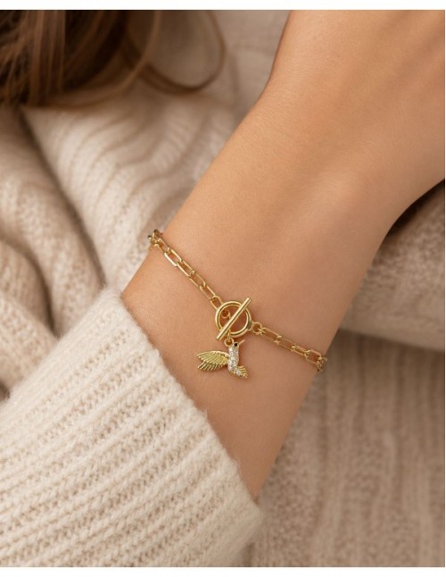 PULSERAS BAÑADAS EN ORO COLIBRI 2