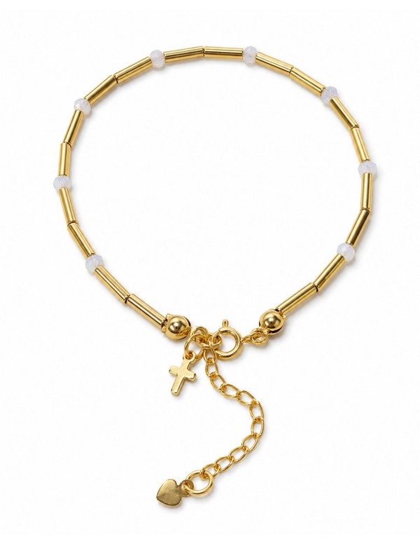 PULSERAS BAÑADAS EN ORO CRUZ