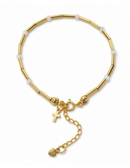 PULSERAS BAÑADAS EN ORO CRUZ