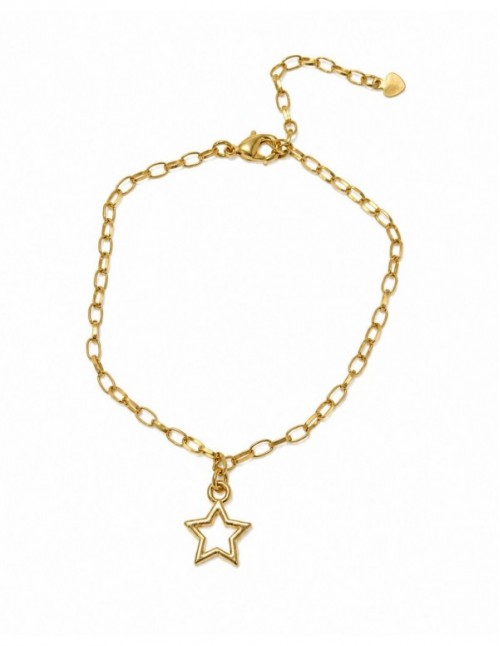 PULSERA BAÑO DE ORO ESTRELLA