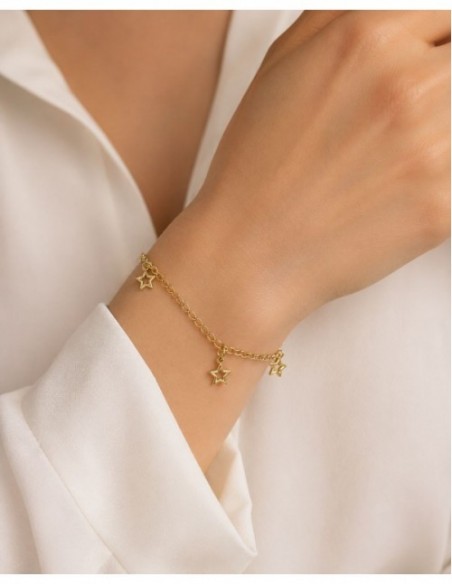 PULSERA BAÑO DE ORO ESTRELLA