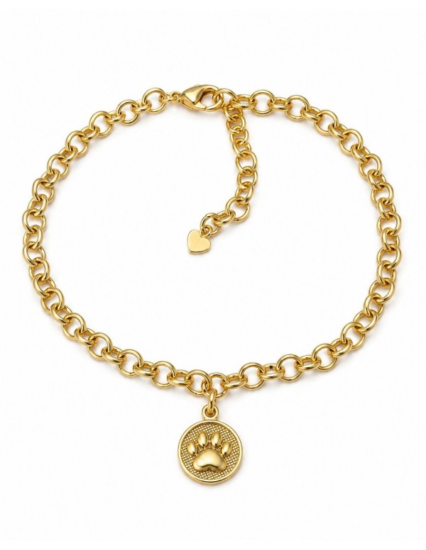 PULSERA BAÑO DE ORO HUELLA