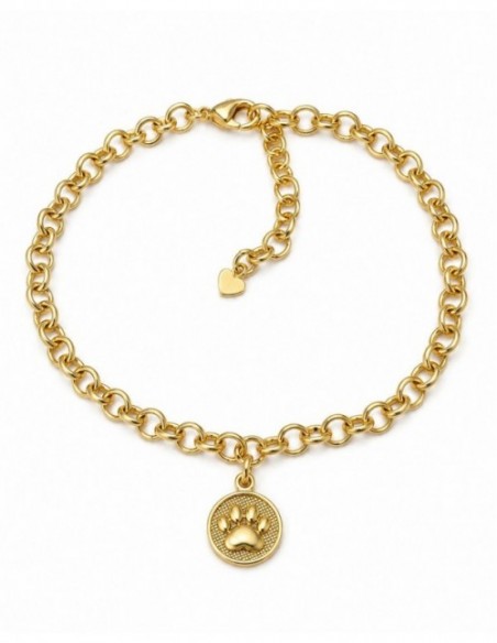 PULSERA BAÑO DE ORO HUELLA