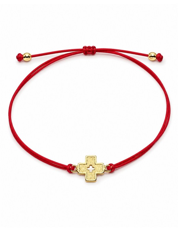 PULSERA BAÑO DE ORO ROJA
