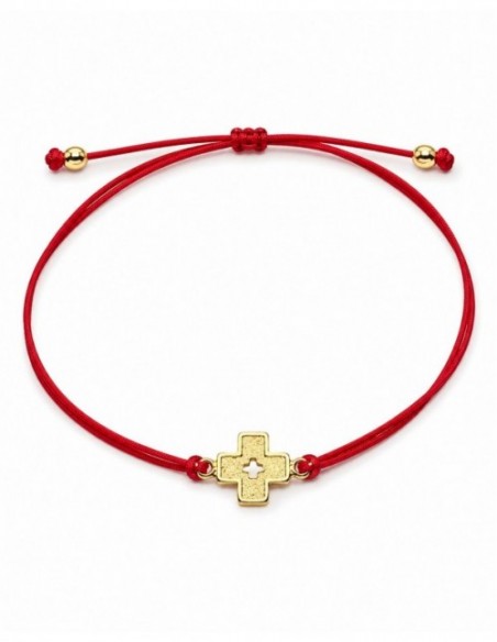 PULSERA BAÑO DE ORO ROJA