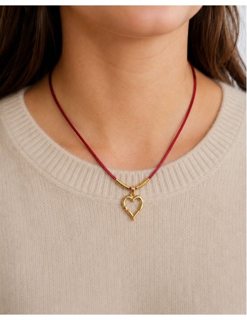 COLLAR BAÑADO EN ORO CORAZON 2