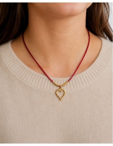 COLLAR BAÑADO EN ORO CORAZON