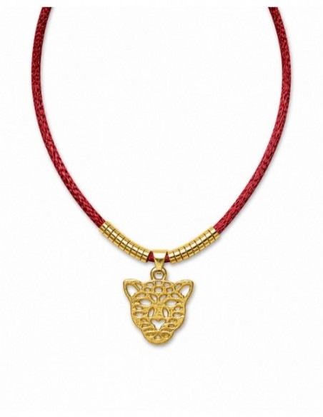 COLLAR 45CMS BAÑADO EN ORO TIGRE