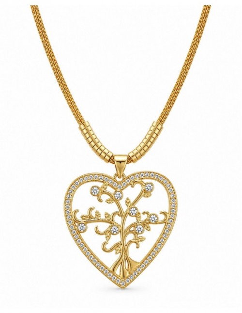 COLLAR BAÑADO EN ORO CORAZON