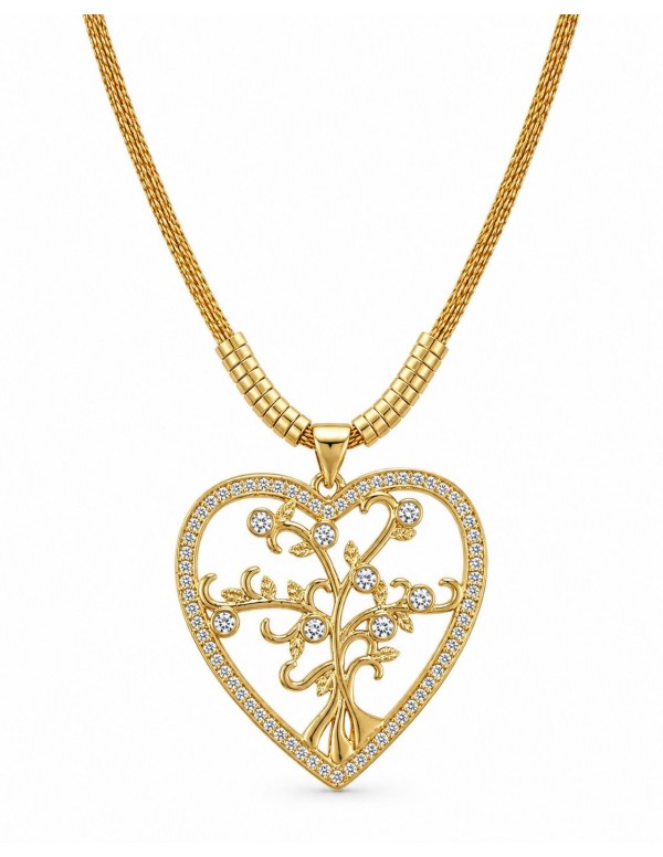 COLLAR BAÑADO EN ORO CORAZON