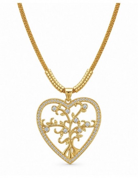 COLLAR BAÑADO EN ORO CORAZON