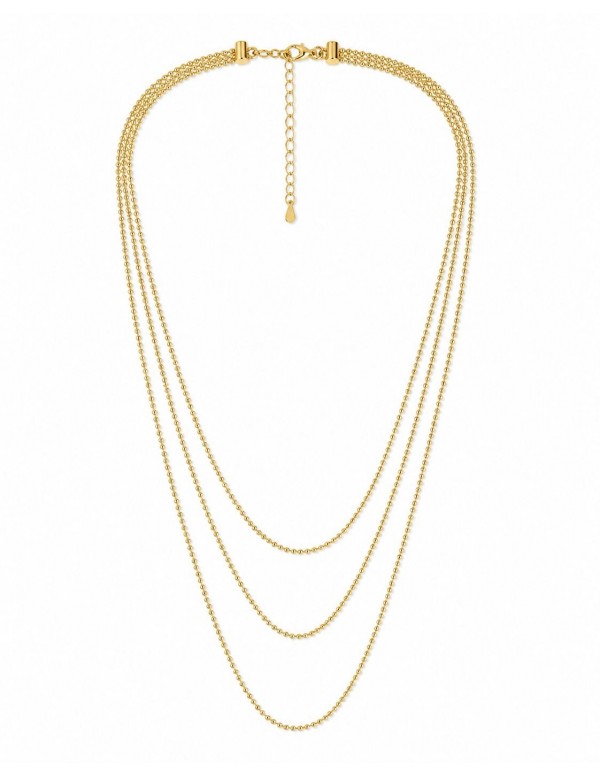 COLLAR TRIPLE BAÑADO EN ORO