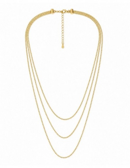 COLLAR TRIPLE BAÑADO EN ORO