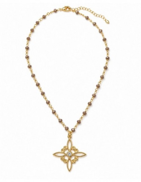 COLLAR BAÑADO EN ORO NUDO DE BRUJA