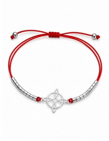 PULSERA BAÑADA EN PLATA ROJA