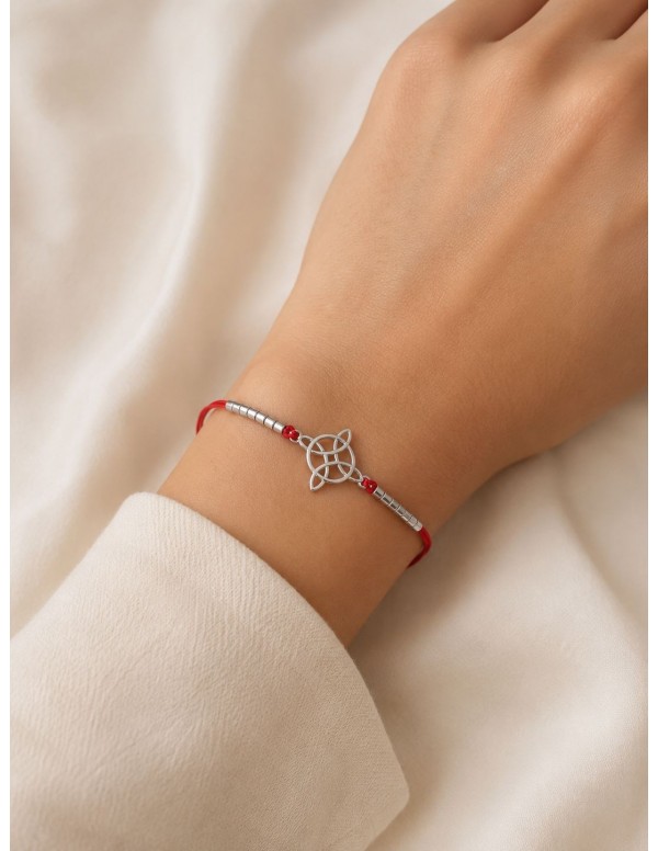 PULSERA BAÑADA EN PLATA ROJA
