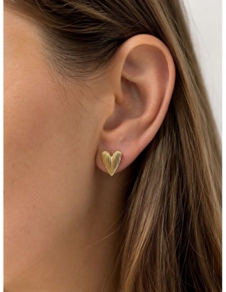 AROS BAÑADOS EN ORO CORAZON