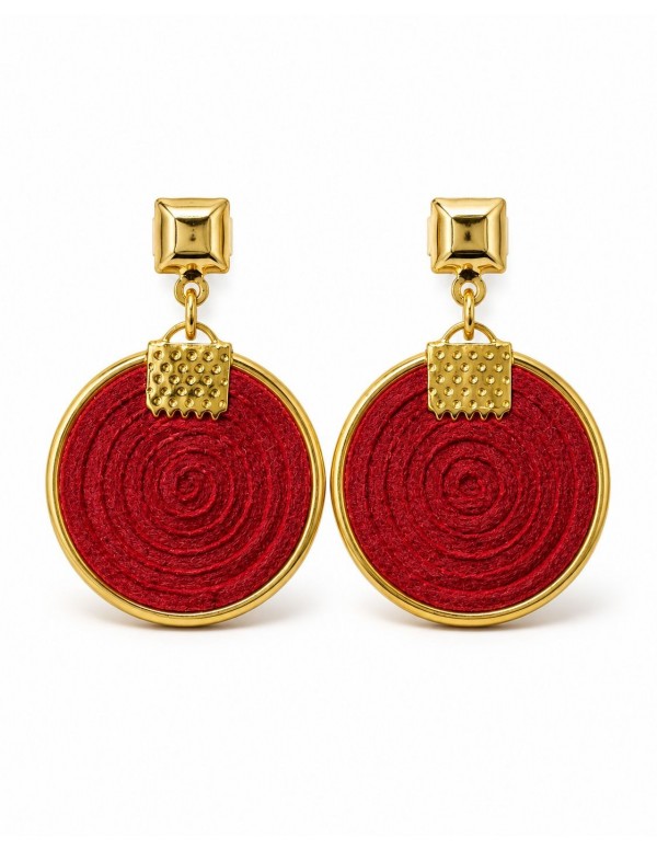 AROS BAÑADOS EN ORO GAMUSA ROJA