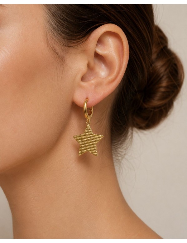 AROS BAÑADOS EN ORO ESTRELLAS
