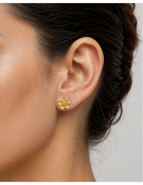 AROS BAÑADOS EN ORO FLOR 2