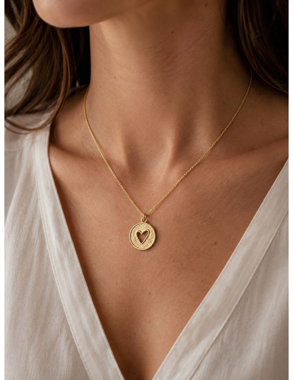 COLLAR BAÑADO EN ORO CORAZON