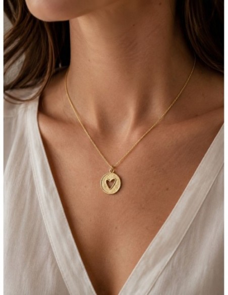 COLLAR BAÑADO EN ORO CORAZON