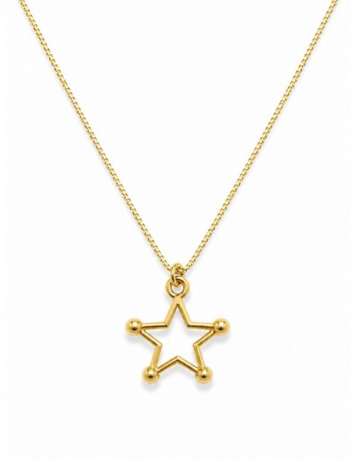 COLLAR BAÑADO EN ORO ESTRELLA