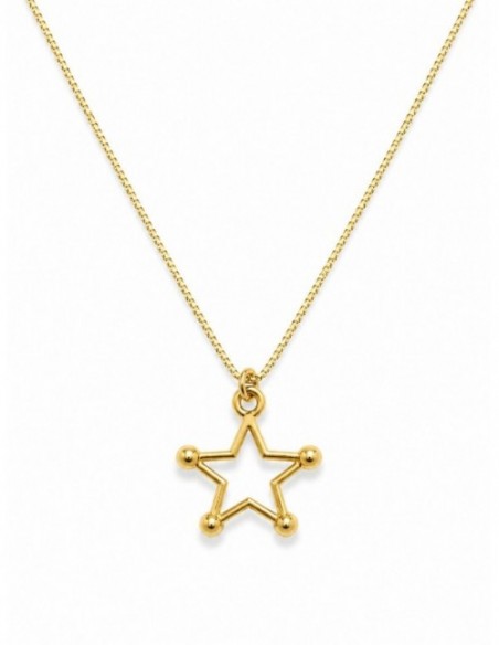 COLLAR BAÑADO EN ORO ESTRELLA