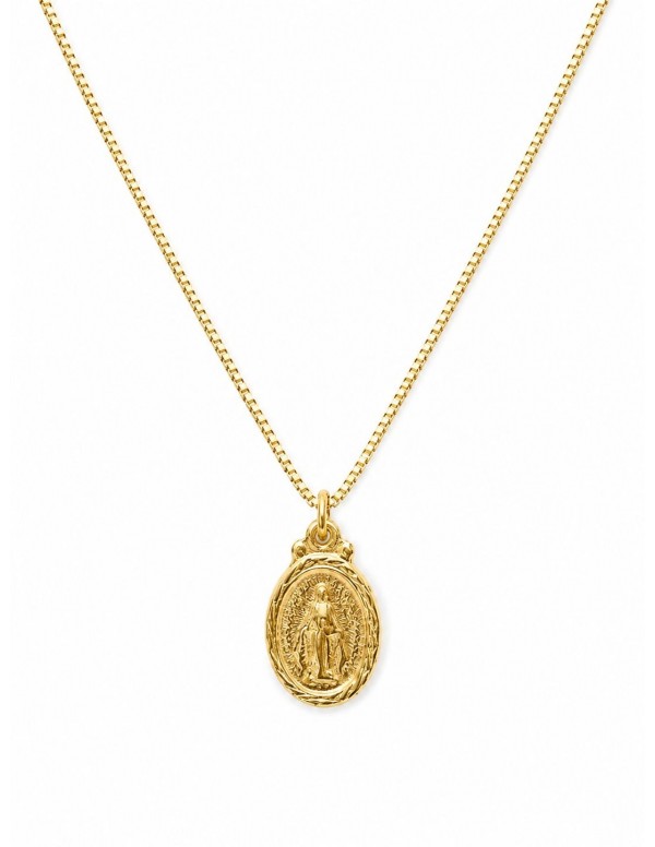 COLLAR BAÑADO EN ORO RELIGIOSO