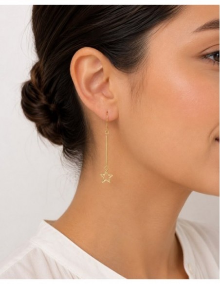 AROS BAÑADOS EN ORO ESTRELLA