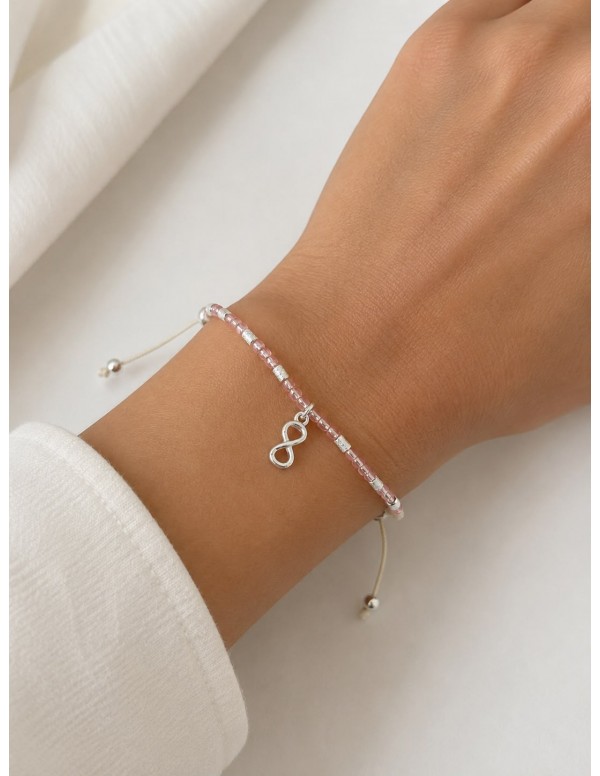 PULSERAS BAÑADAS EN PLATA INFINITO