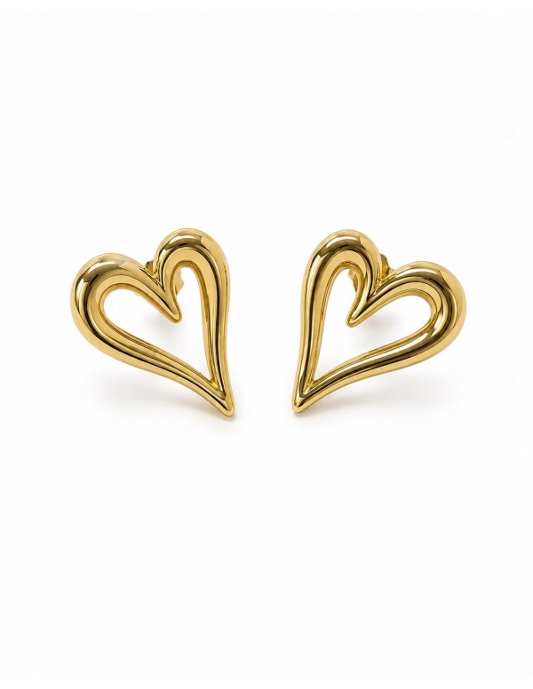 AROS BAÑADOS EN ORO CORAZON