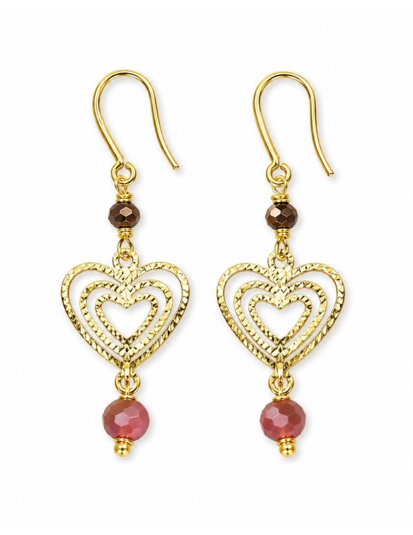 AROS BAÑADOS EN ORO CORAZON